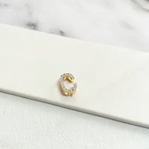 PINGENTE LETRA CRAVEJADA - C