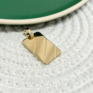 PINGENTE MEDALHA COM 2 FRISOS