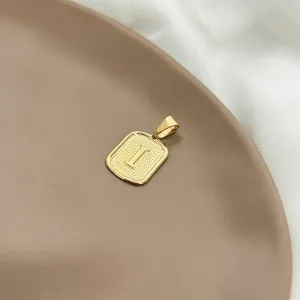PINGENTE MEDALHA PEQUENA DE LETRA - I