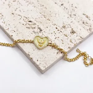 PULSEIRA CORAÇÃO COM DIVINO ESPÍRITO SANTO