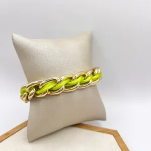 PULSEIRA ELO GRANDE COM FIO DE SEDA