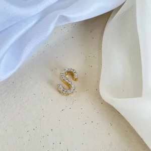 PINGENTE LETRA CRAVEJADA - S