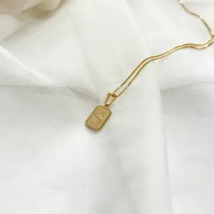 COLAR PINGENTE MINI 1X1 MEDALHA DE LETRA - S