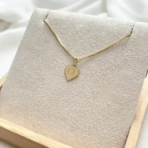 COLAR LETRA CORAÇÃO REPLICA OURO - O