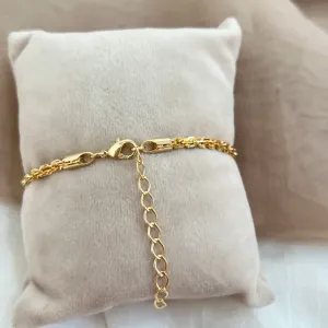 PULSEIRA TIPO CORDÃO BAIANO LAMINADO 3MM