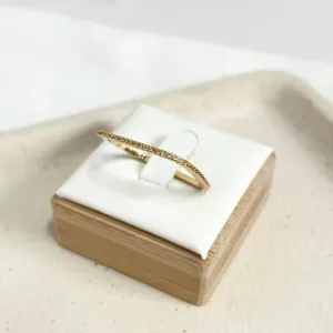 ANEL QUADRADO TODO EM MICRO ZIRCONIAS CRISTAL