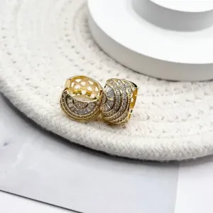 BRINCO ARGOLA ARTICULADA COM PEDRARIA