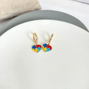 BRINCO ARGOLA CLICK SÍMBOLO DO AUTISMO