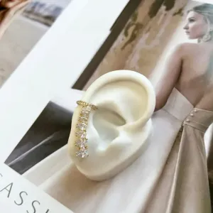 BRINCO EAR CUFF GOTAS CRISTAL