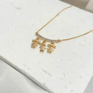 COLAR CANGA CRAVEJADA 2 MENINAS E 1 MENINO