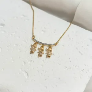 COLAR CANGA CRAVEJADA 3 MENINOS