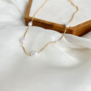 COLAR CHOKER PÉROLAS 45CM