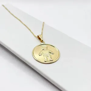 COLAR MEDALHA MENINO ALTO RELEVO 2,5CM