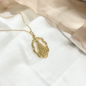 COLAR NOSSA SENHORA DE APARECIDA LISO 50CM