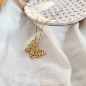 COLAR PINGENTE BORBOLETA 2,6CM