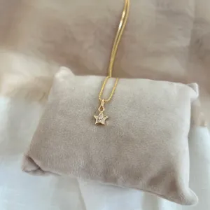 COLAR PINGENTE ESTRELA ZIRCONIA CRISTAL