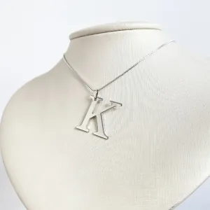 COLAR PINGENTE LETRA 3CM - K