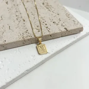 COLAR PINGENTE MINI 1X1 MEDALHA DE LETRA