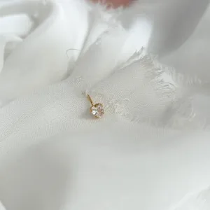 PIERCING FURO NARIZ PEDRA CORAÇÃO