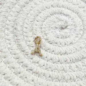 PINGENTE (CHARMS) LETRA 1CM A
