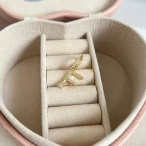 PINGENTE LETRA CRAVEJADA 1,5CM - F