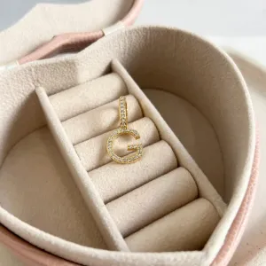 PINGENTE LETRA CRAVEJADA 1,5CM - G