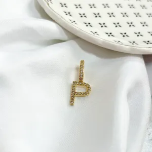 PINGENTE LETRA CRAVEJADA 1,5CM - P