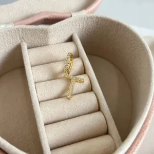 PINGENTE LETRA CRAVEJADA 1,5CM - T