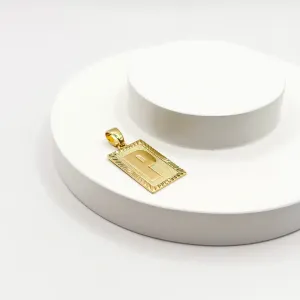 PINGENTE LETRA MINI PLACA