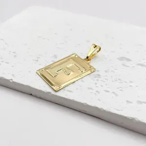 PINGENTE MEDALHA COM ACABAMENTO DE PARAFUSO - F