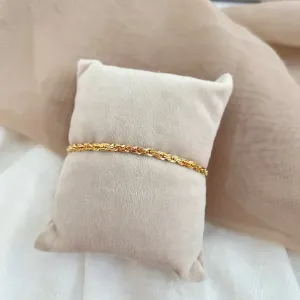 PULSEIRA TIPO CORDÃO BAIANO LAMINADO 3MM