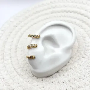 TRIO ARGOLA CORAÇÃO CRISTAL