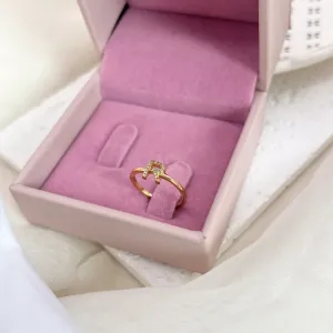 ANEL FALANGE AJUSTÁVEL LETRA CRAVEJADA