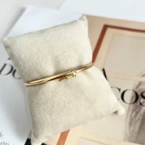 BRACELETE TUBO TRAVA DE JOALHERIA - RÉPLICA DE OURO