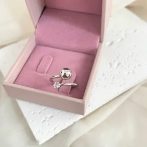 ANEL AJUSTÁVEL BOLA E PONTO DE LUZ