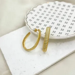 BRINCO ARGOLA CHAPA TRABALHADA