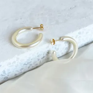 BRINCO ARGOLA PÉROLA 2,8CM