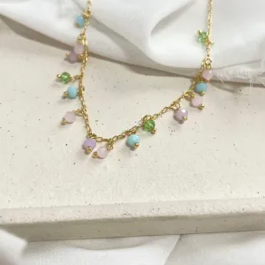 COLAR CHOKER CRISTAIS 40CM