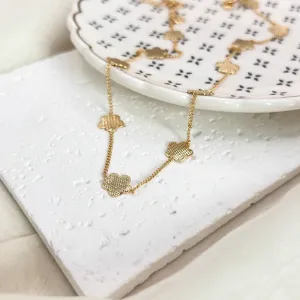 COLAR CHOKER FLORES TRABALHADAS 30CM + 10CM EXTENSOR