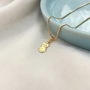 COLAR COM PINGENTE DE GATO SENTADO