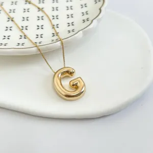 COLAR LETRA BUBBLE LISA - G