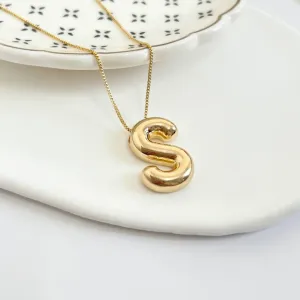 COLAR LETRA BUBBLE LISA - S