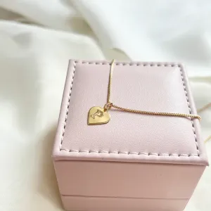COLAR LETRA CORAÇÃO RÉPLICA OURO - P