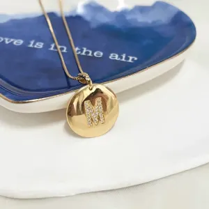 COLAR MEDALHA LETRA - M 70CM