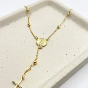 COLAR TERÇO NOSSA SENHORA DE APARECIDA (ORAI POR MIM)