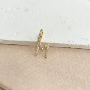 PINGENTE LETRA CRAVEJADA 1,5CM - M