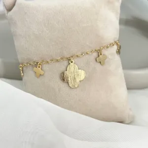 PULSEIRA TREVOS EM CHAPA