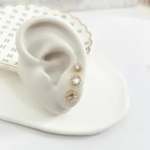 TRIO BRINCO PINO PONTO DE LUZ ACABAMENTO COM GARRAS ALTAS