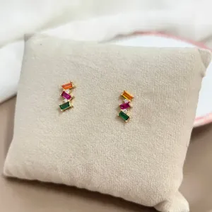 BRINCO 3 PEDRAS COLORIDAS
