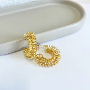 BRINCO ARGOLA FIO CARACOL 3,2CM